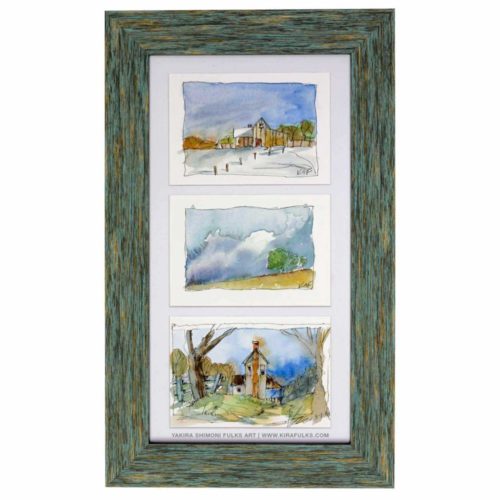 EVEN CHILLER-Landscape Watercolors ©Yakira Shimoni Fulks—Kira Art and Poetry