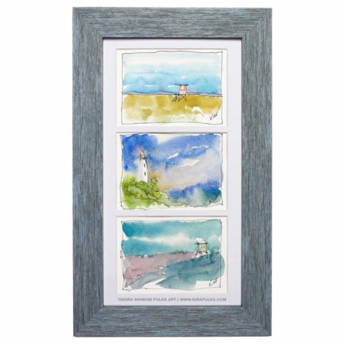 OH SEA-Watercolors ©Yakira Shimoni Fulks—Kira Art and Poetry