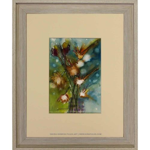 WINTER FLOWER-Watercolors©Yakira Shimoni Fulks—Kira Art and Poetry