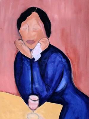 I Dreamt-Painting-9- crying woman ©Yakira Shimoni Fulks—Kira Art and Poetry