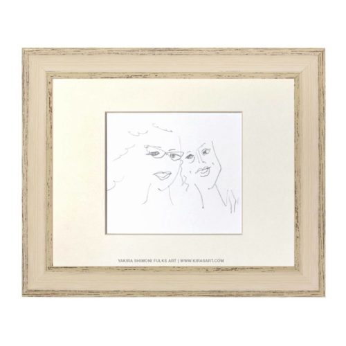 Best Friends1-pencil ©Yakira Shimoni Fulks—Kiras Art and Poetry