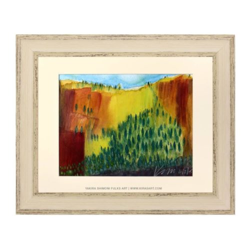 Yosemite watercolors©Yakira Shimoni Fulks—Kiras Art and Poetry