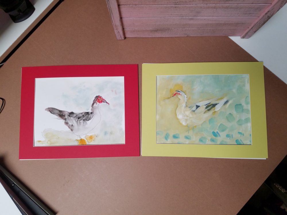 Ducks Watercolors ©Yakira Shimoni Fulks—Kiras Art and Poetry