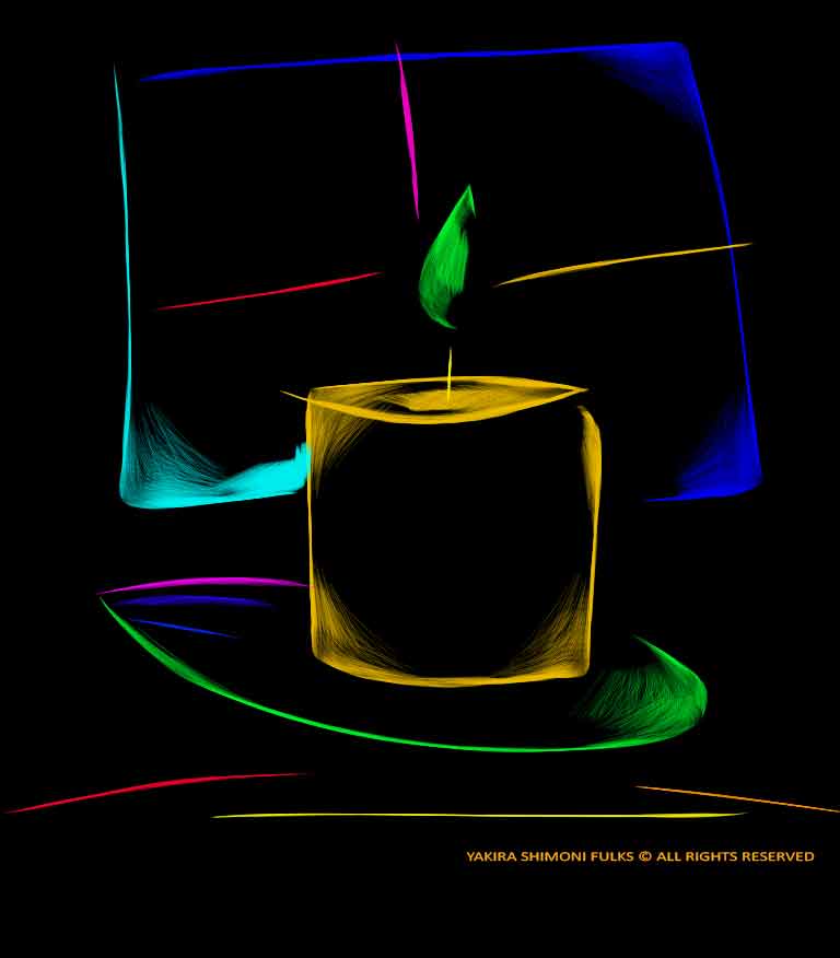 Candle©yakira Shimoni Fulks—kiras Art And Poetry Web - art by Yakira Shimoni Fulks