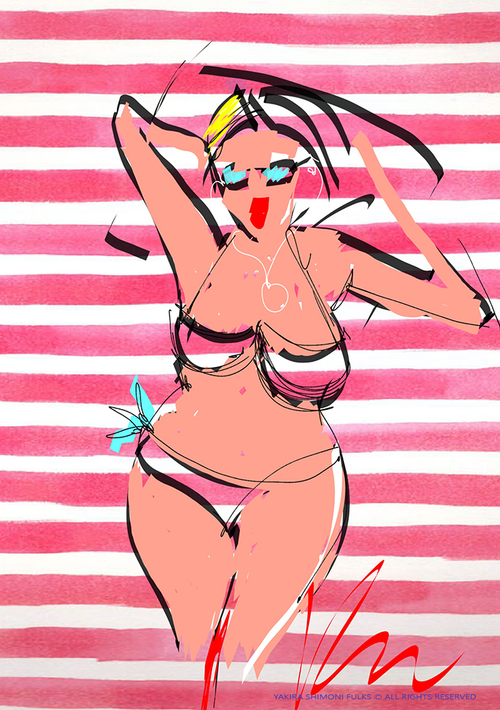 Beaching Babe ©Yakira Shimoni Fulks Art and Poetry