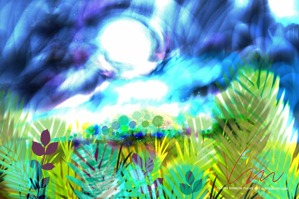 California Sunset 6 18 29 Edit Copy3 - art by Yakira Shimoni Fulks
