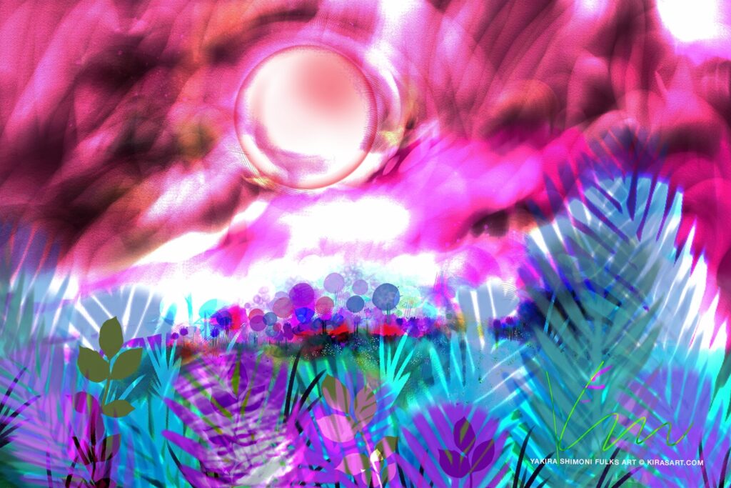 California Sunset 6 18 29 Edit Copy5 - art by Yakira Shimoni Fulks