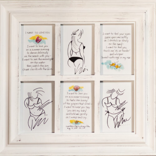 I Want to Love You—   [Framed Print & Poem 17x17]