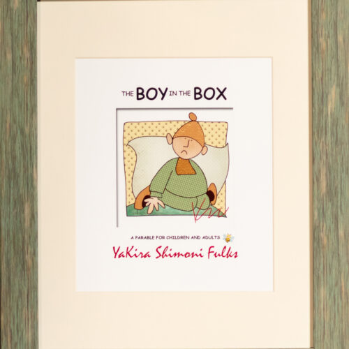 The Boy in the Box — Framed Print [Green Frame17x14]