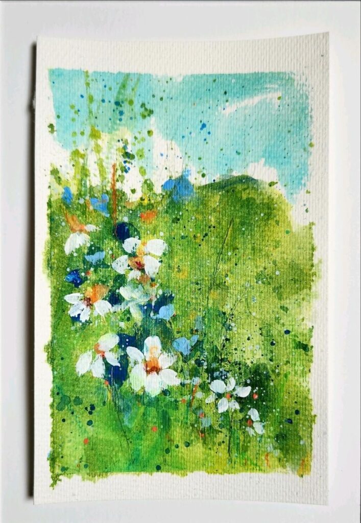 Yakira Shimoni Fulks Art And Poetry Daisies - art by Yakira Shimoni Fulks