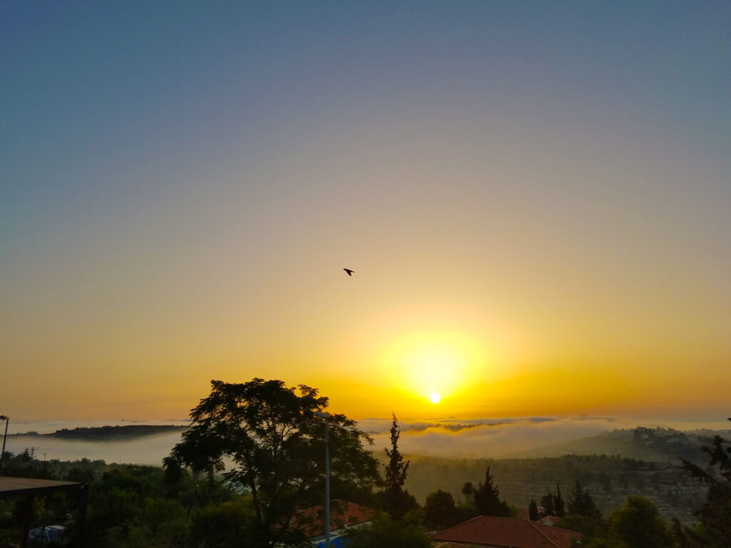 Jerusalem Sunrise - art by Yakira Shimoni Fulks